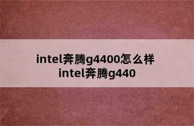 intel奔腾g4400怎么样 intel奔腾g440